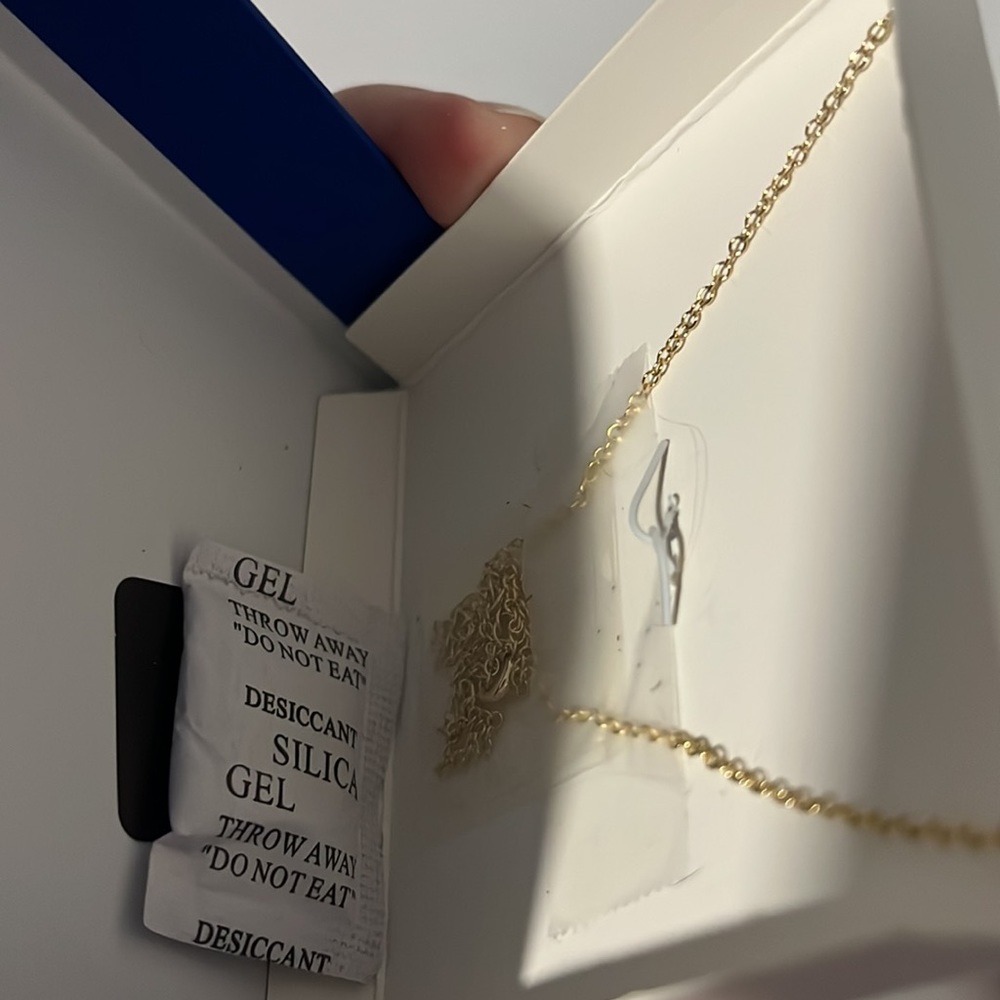New! A new day CZ necklace. Initial M - Picture 3 of 4